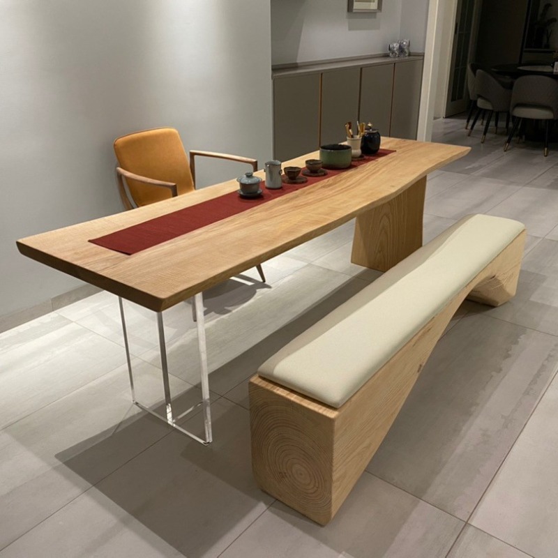 Bedroom Furniture - Nordycki Stół Pływający z Litego Drewna