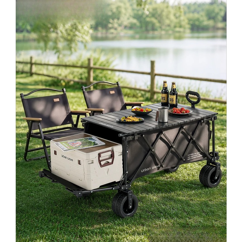 Outdoor Furniture - Składany wózek kempingowy, przenośny wózek do