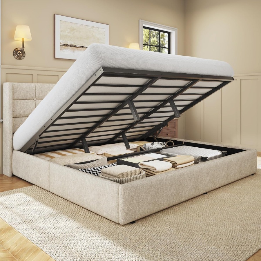Gas Lift Storage Bed Hydraulic - Rama łóżka z podwyższonym poziomem do