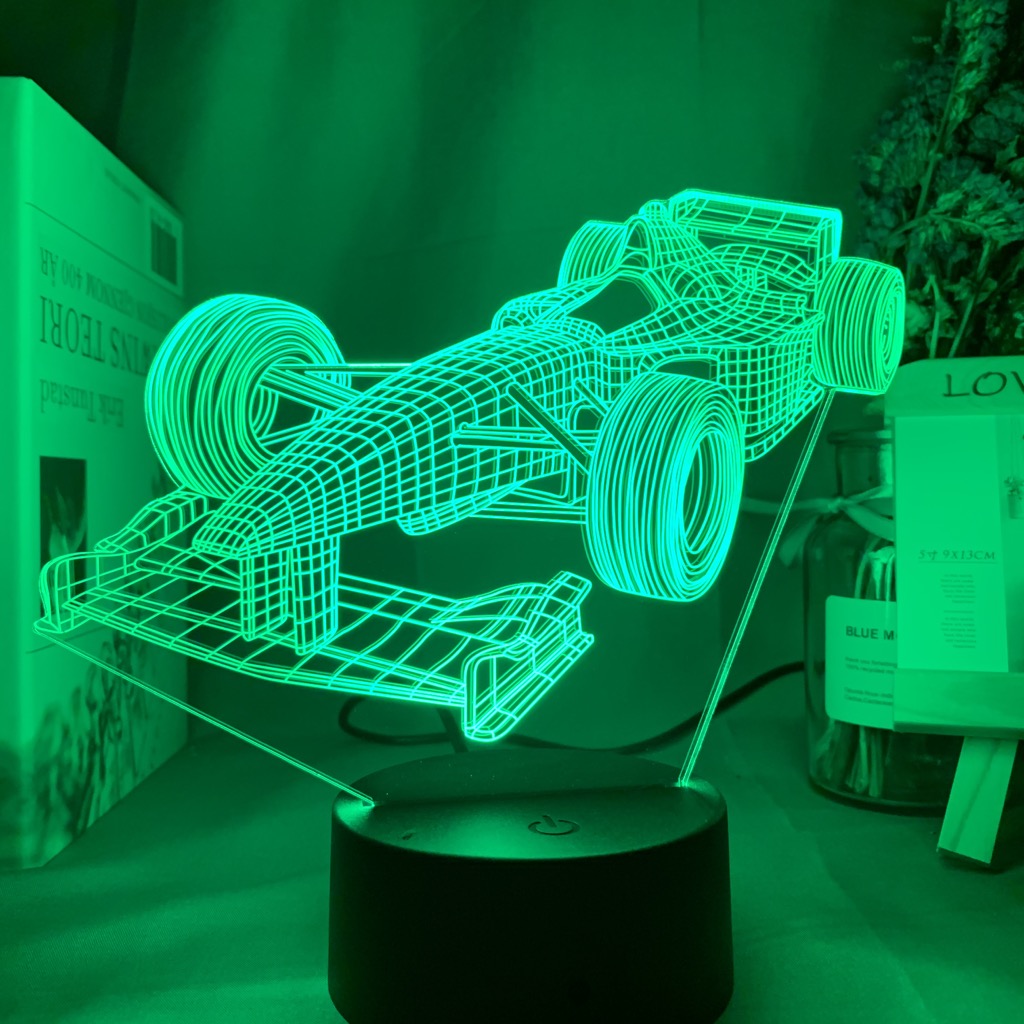 F1 Formuła 1 Samochód wyścigow – Floating Nightstand With Led Light recenzja i cena