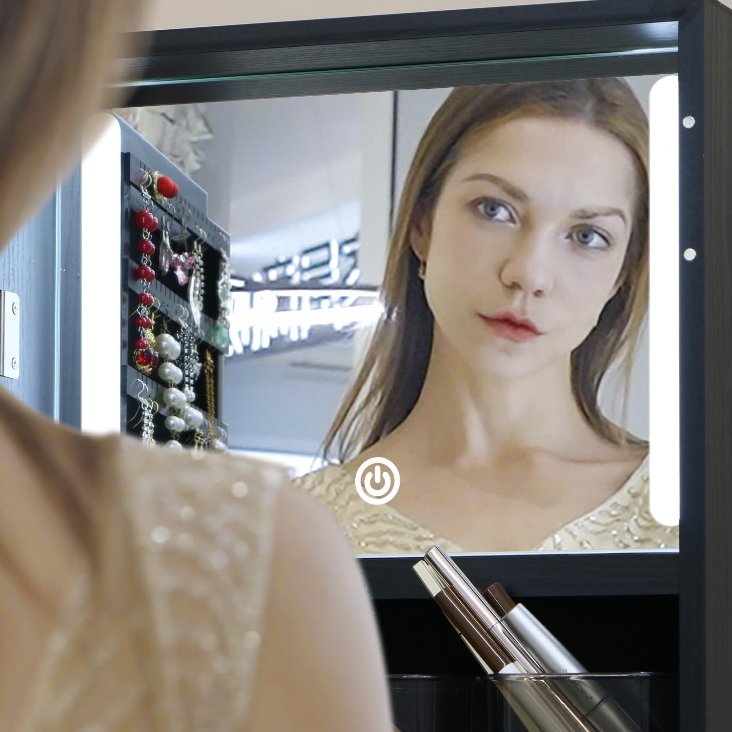 Wysoka szafa na biżuterię z wb – Full Length Mirror Jewelry Armoire recenzja i cena
