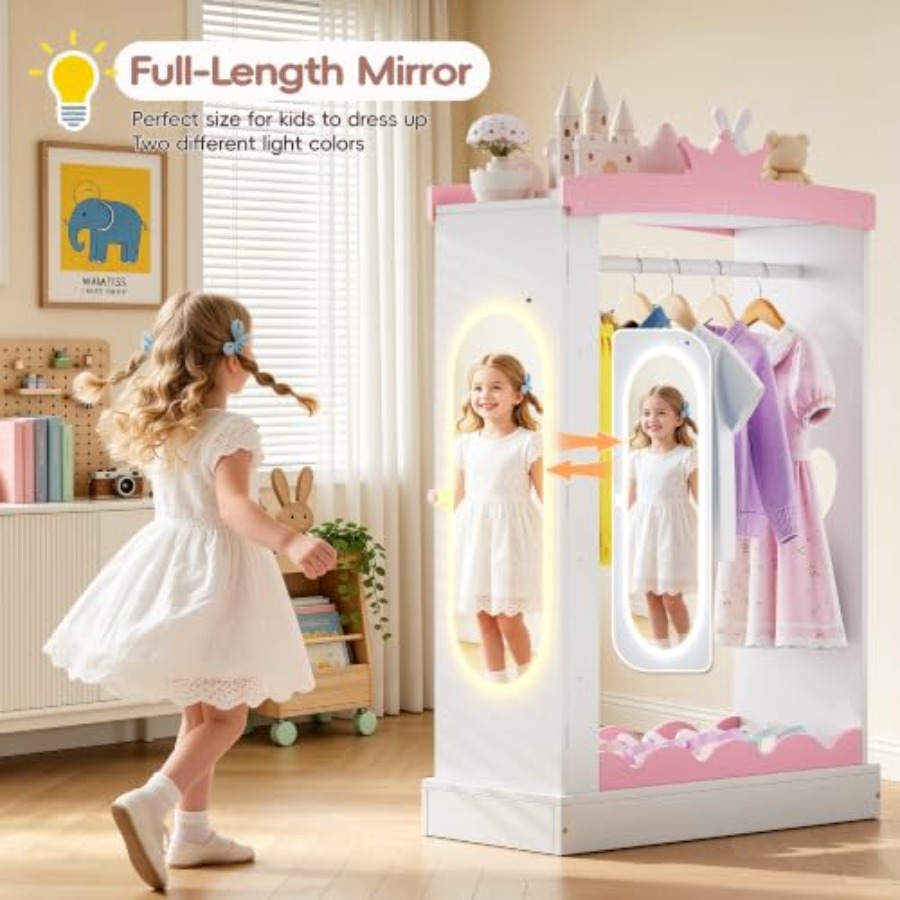 Szafa do przebierania z lustrz – Full Length Mirror Jewelry Armoire recenzja i cena