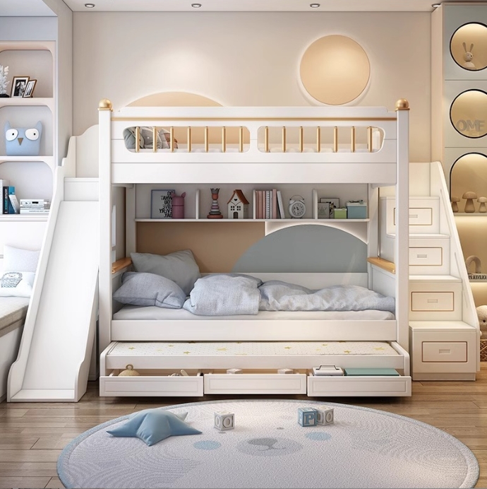 Meble do pokoju dziecięcego z  – Bunk Bed With Stairs And Slide recenzja i cena