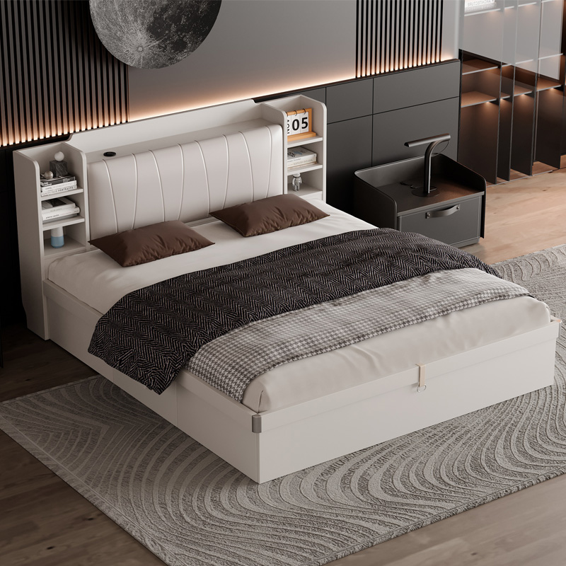 Drewniane nowoczesne zestawy m – King Size Bed Frame With Storage Drawers recenzja i cena