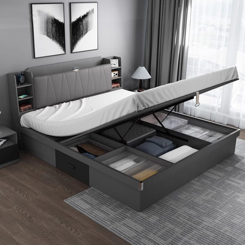 Drewniane nowoczesne zestawy m – King Size Bed Frame With Storage Drawers recenzja i cena