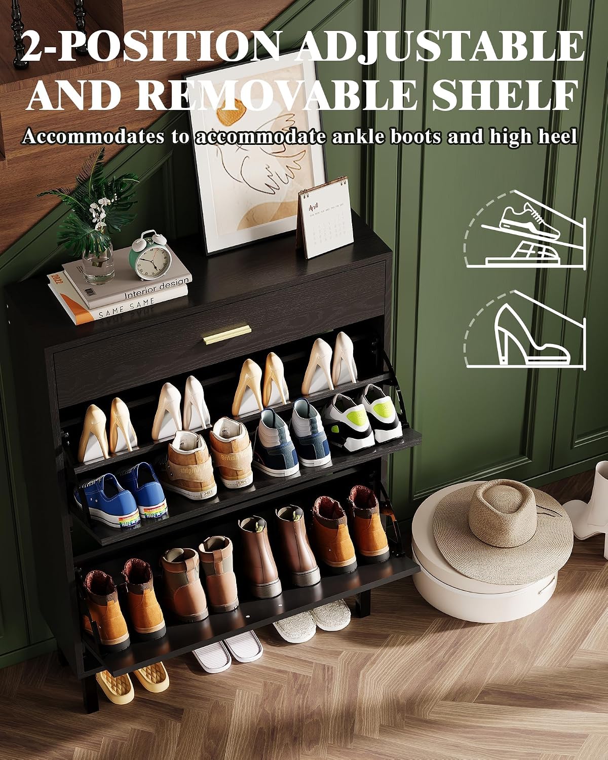Wąska szafka na buty do przedp – Shoe Rack Cabinet Narrow Entryway recenzja i cena