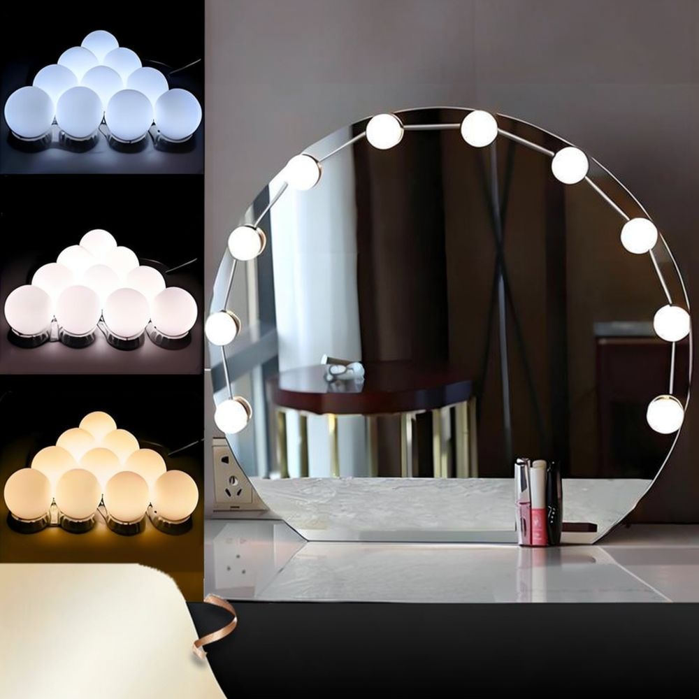 Lampa LED do toaletki w stylu  – Dressing Table Vanity With Lighted Mirror recenzja i cena